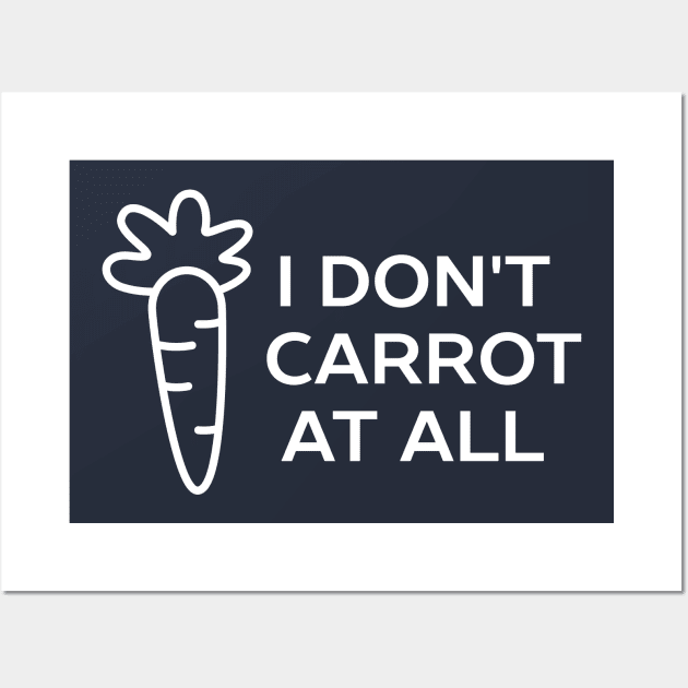 Funny Introvert Carrot Pun T-Shirt Wall Art by happinessinatee